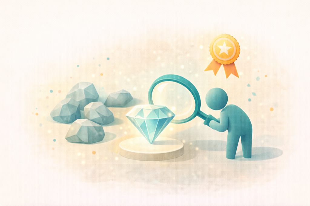 Quality over quantity illustration